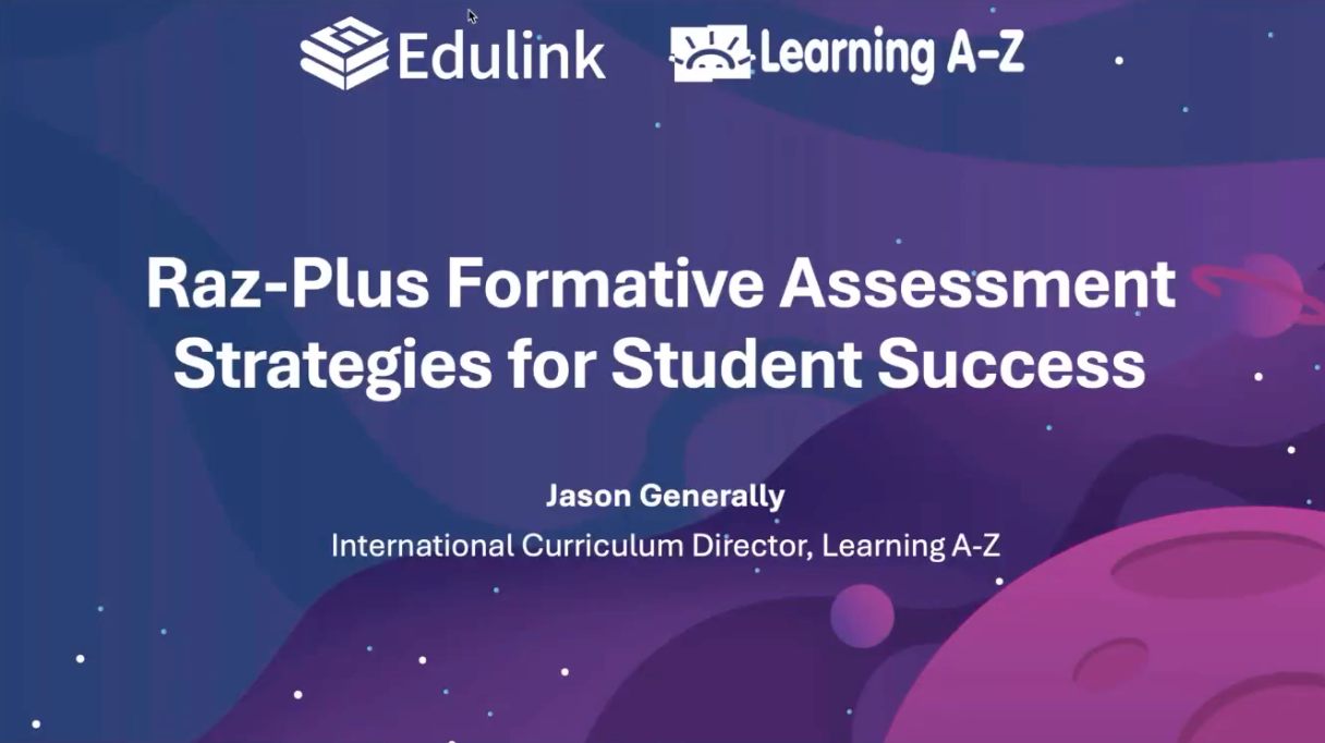 “Formative Assessment Strategies for Student Success” Replay Video